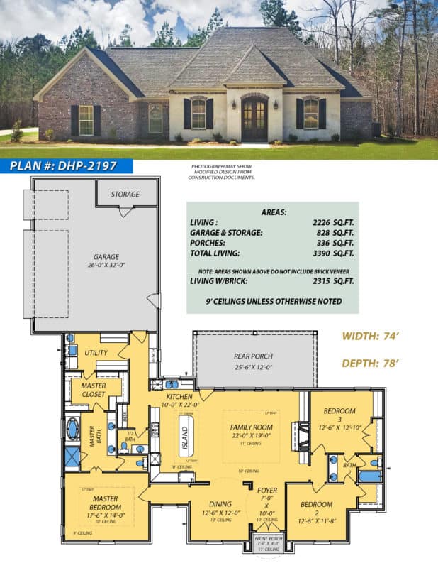 Dream Home Plan 2197 - Start My Dream Home