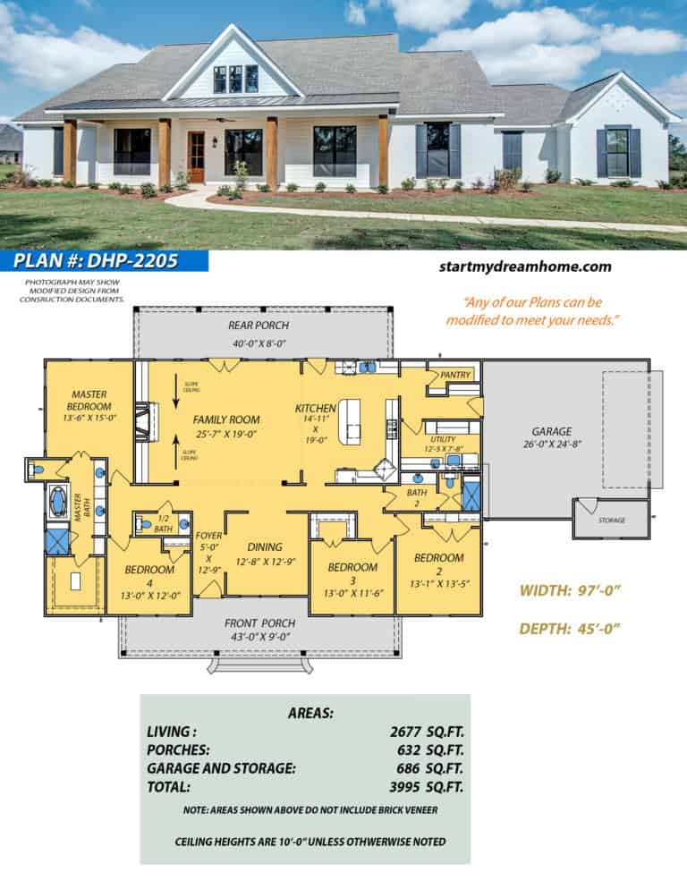 Dream Home Plan 2205 - Start My Dream Home