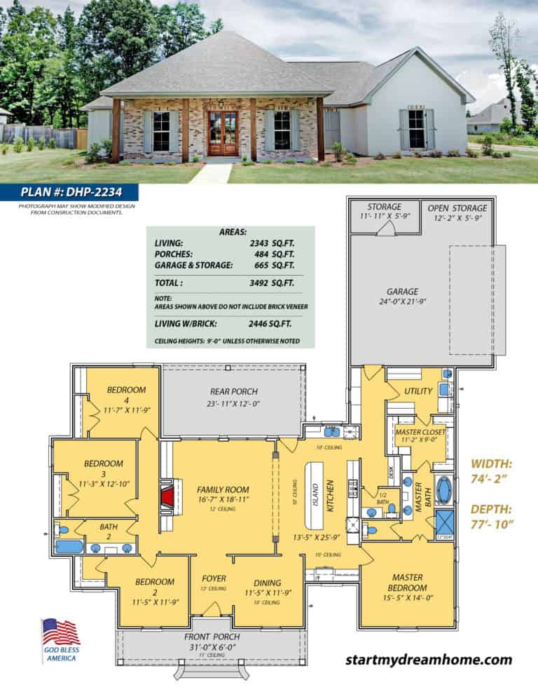 Start My Dream Home Plan 2234 - Start My Dream Home